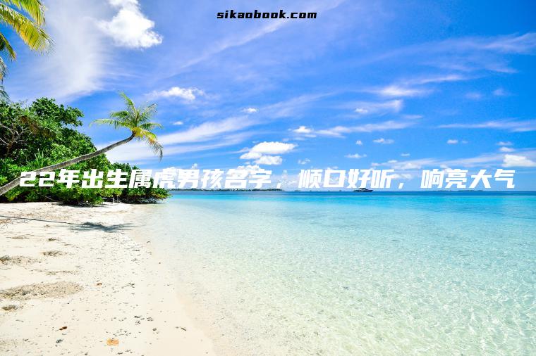 22年出生属虎男孩名字，顺口好听，响亮大气