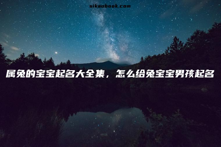 属兔的宝宝起名大全集，怎么给兔宝宝男孩起名