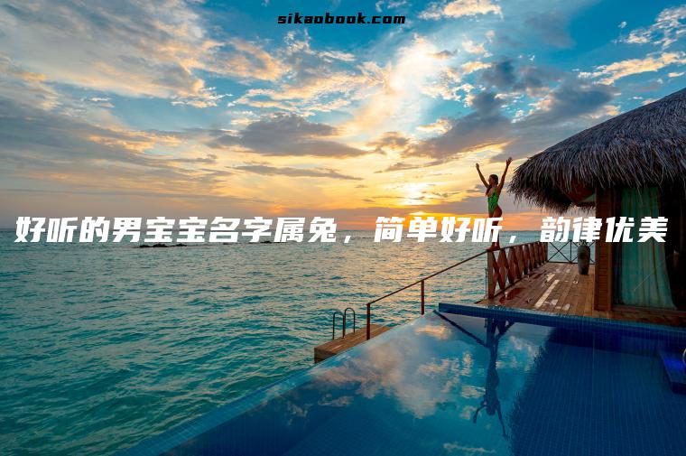 好听的男宝宝名字属兔，简单好听，韵律优美