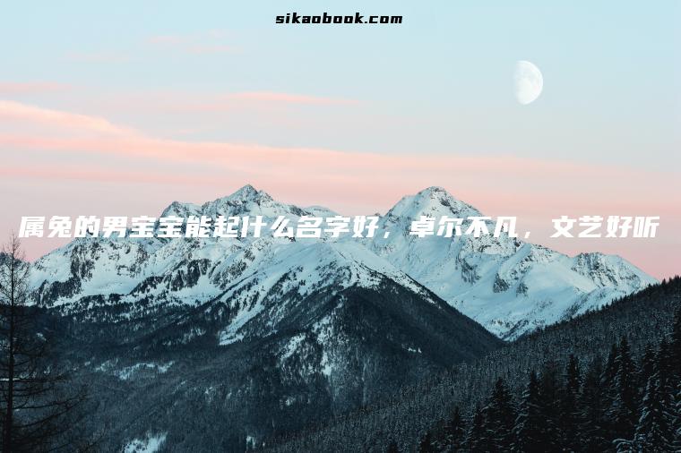 属兔的男宝宝能起什么名字好，卓尔不凡，文艺好听