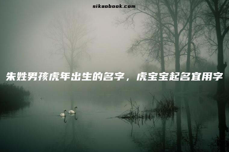 朱姓男孩虎年出生的名字，虎宝宝起名宜用字