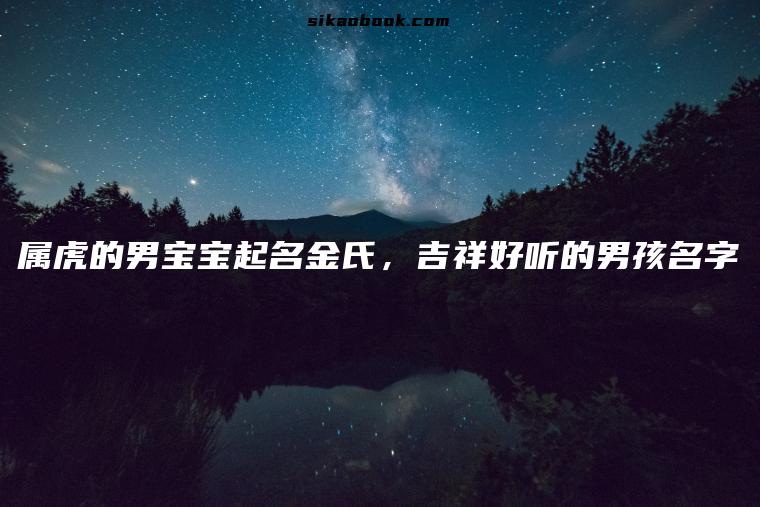 属虎的男宝宝起名金氏，吉祥好听的男孩名字
