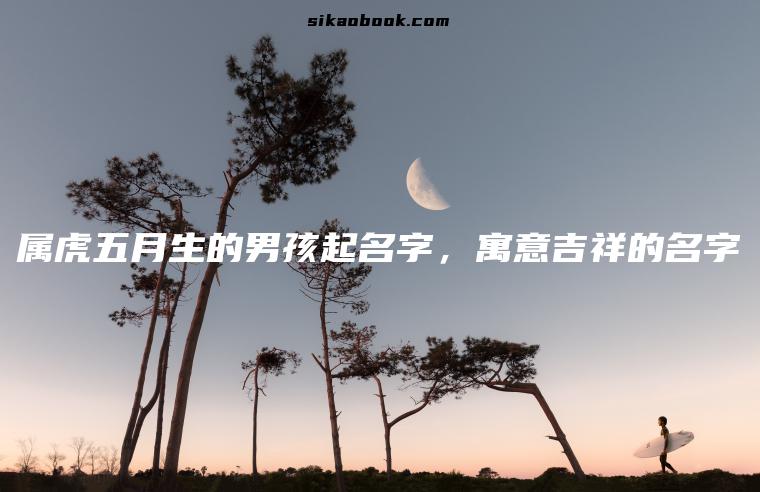 属虎五月生的男孩起名字，寓意吉祥的名字