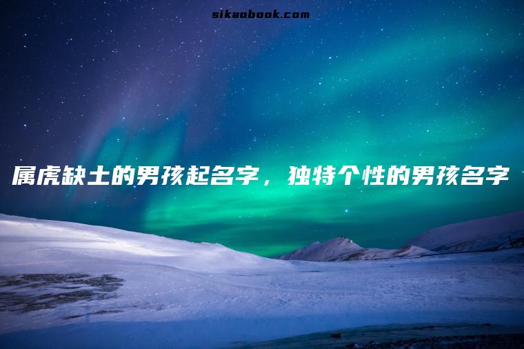 属虎缺土的男孩起名字，独特个性的男孩名字