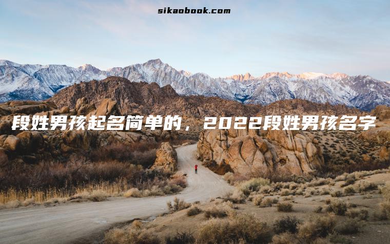 段姓男孩起名简单的，2022段姓男孩名字