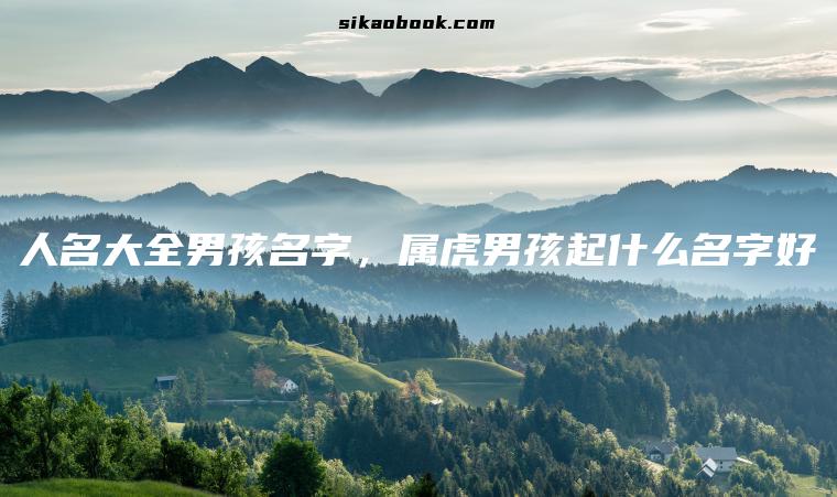人名大全男孩名字，属虎男孩起什么名字好