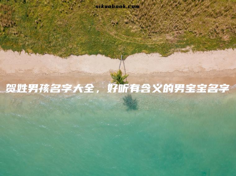 贺姓男孩名字大全，好听有含义的男宝宝名字