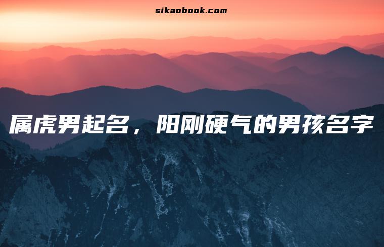 属虎男起名，阳刚硬气的男孩名字