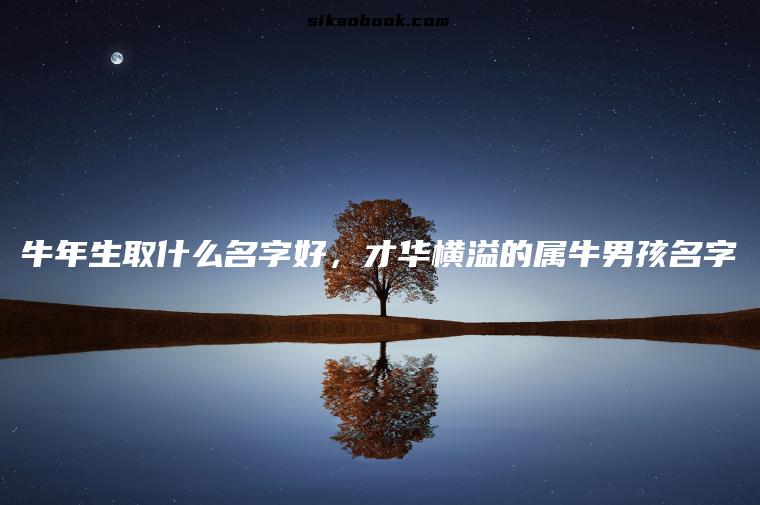 牛年生取什么名字好，才华横溢的属牛男孩名字