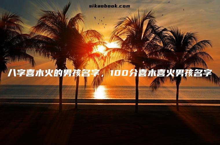 八字喜木火的男孩名字，100分喜木喜火男孩名字