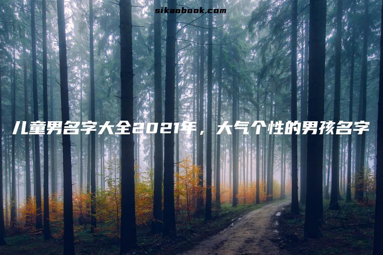 儿童男名字大全2021年，大气个性的男孩名字