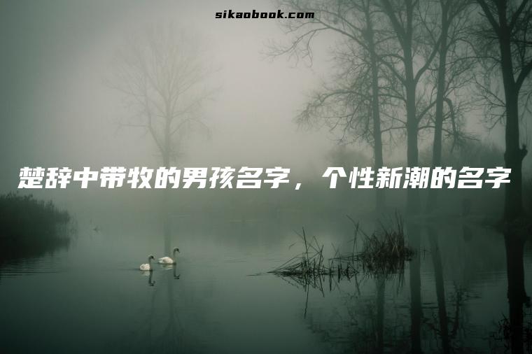 楚辞中带牧的男孩名字，个性新潮的名字