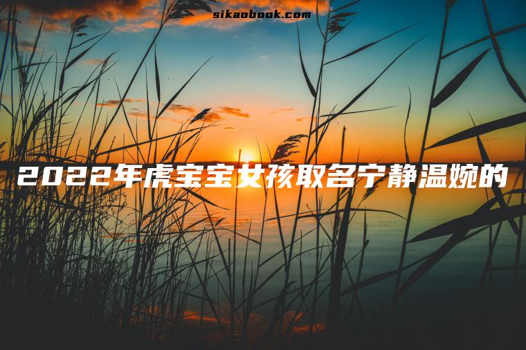 2022年虎宝宝女孩取名宁静温婉的