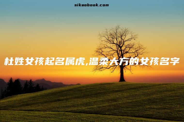 杜姓女孩起名属虎,温柔大方的女孩名字