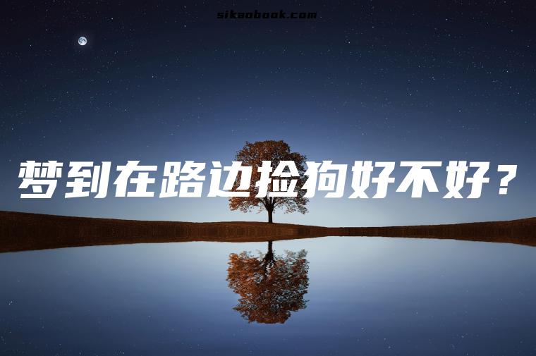 梦到在路边捡狗好不好？