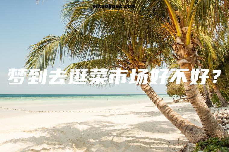 梦到去逛菜市场好不好？