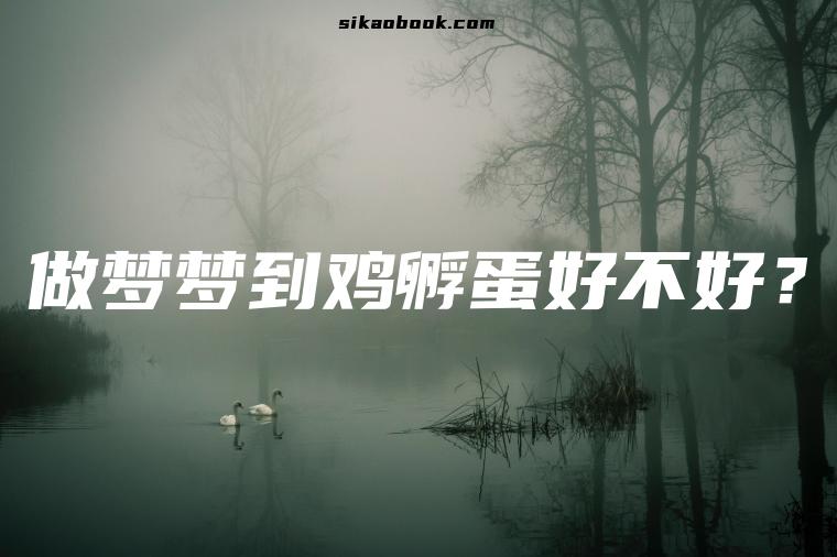 做梦梦到鸡孵蛋好不好？