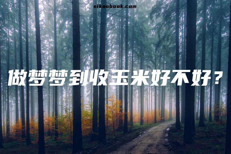 做梦梦到收玉米好不好？