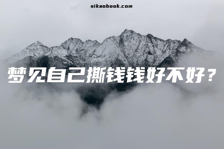 梦见自己撕钱钱好不好？