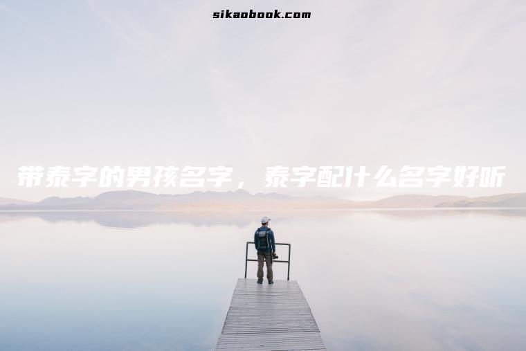 带泰字的男孩名字，泰字配什么名字好听