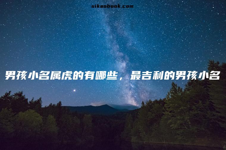男孩小名属虎的有哪些，最吉利的男孩小名
