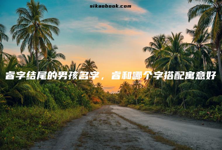 睿字结尾的男孩名字，睿和哪个字搭配寓意好